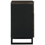 vidaXL Meuble de chevet 50x33x60 cm en bois massif de noyer