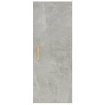 vidaXL Armoire murale Gris béton 34 5x34x90 cm Bois d'ingénierie