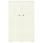 vidaXL Armoire plastique 79x43x125 cm design bois glace à la vanille