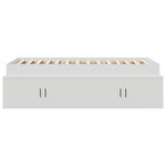vidaXL Cadre de lit de rangement Blanc 80x200 cm