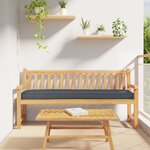 vidaXL Coussin de palette pour banc anthracite 200x40x8 cm en tissu Oxford