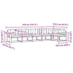 vidaXL Ensemble de canapés d'extérieur 6 pc Naturel et Beige