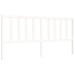 vidaXL Cadre de lit sans matelas blanc 200x200 cm bois massif de pin