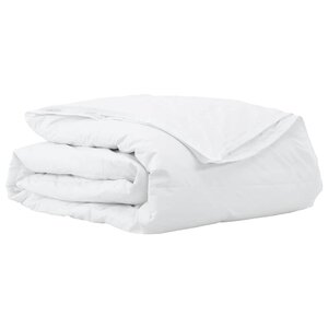 vidaXL Duvet 2-en-1 Blanc 240 x 220 cm Plume