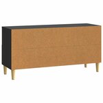 vidaXL Meuble TV 102 x 34 5 x 50 cm Noir Bois d'ingénierie