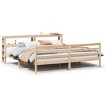 vidaXL Cadre de lit avec tête de lit sans matelas 200x200 cm