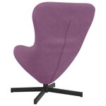 Fauteuil œuf en velours pourpre
