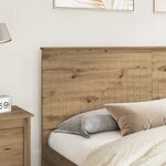 vidaXL Tête de lit Chêne artisanal 180 cm Bois d'ingénierie
