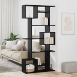 vidaXL Bibliothèque Chêne noir 92 x 29 x 188 cm Bois d'ingénierie