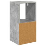 vidaXL Table de chevet 2 Pièces Gris béton 30 5 x 27 x 59 5 cm