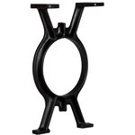 vidaXL Pied de banc 2 Pièces Cadre en O Fonte