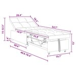 vidaXL Canapé-Lit Gris clair 194 x 67 x 37 cm tissu