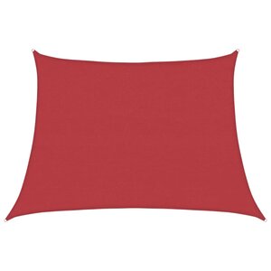 vidaXL Voile d'ombrage 160 g/m² Rouge 4/5x3 m PEHD