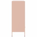 vidaXL Buffet haut rose 68x39x101 5 cm acier