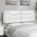 vidaXL Coussin de tête de lit Hvar blanc 152 cm similicuir