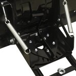 vidaXL Chasse-neige pour VTT 115x38 cm Noir