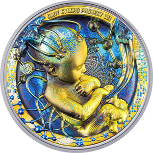 Monnaie BABY Cyborg Revolution 3 Oz Argent 20$ Palau 2022