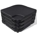 vidaXL Parasol de jardin avec base portable aluminium vert