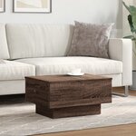 vidaXL Table basse chêne marron 60x45x31 cm bois d'ingénierie