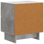 vidaXL Cabinet de chevet 2 pc Gris béton 43 x 34 5 x 47 5 cm