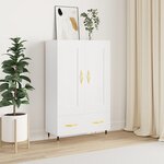 vidaXL Buffet haut blanc 69 5x31x115 cm bois d'ingénierie
