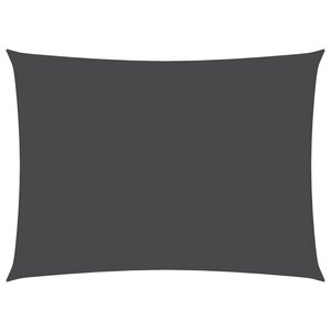 vidaXL Voile de parasol tissu oxford rectangulaire 3x5 m anthracite