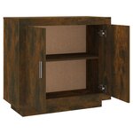 vidaXL Buffet Chêne fumé 80x40x75 cm Bois d'ingénierie