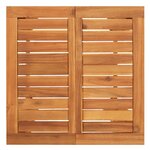 vidaXL Ensemble de bar de jardin 3 Pièces noir bois massif acacia rotin