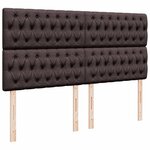 vidaXL Sommier à lattes de lit avec matelas Marron foncé 180x200 cm