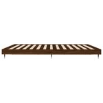 vidaXL Cadre de lit sans matelas chêne marron 200x200 cm