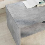 vidaXL Table basse Gris béton 100 x 50 x 40 cm Bois d'ingénierie
