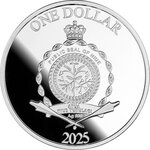 Pièce de monnaie en Argent 1 Dollar g 17.50 Millésime 2025 HANAMI