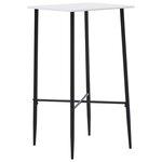 vidaXL Ensemble de bar 3 Pièces Tissu Noir