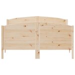 vidaXL Cadre de lit sans matelas 120x190 cm bois de pin massif