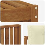 vidaXL Ensemble de canapés d'extérieur 8 pc Naturel et Crème