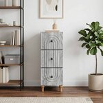 vidaXL Armoire à tiroirs 33 x 34 5 x 90 cm Bois d'ingénierie