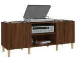 vidaXL Armoire à disques chêne marron 121x38x48 cm bois d'ingénierie