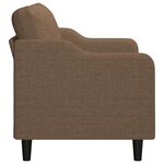 vidaXL Canapé à 2 places Marron 140 cm Tissu