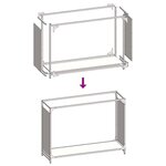 vidaXL Portant de bois chauffage blanc 90x28x65 cm