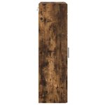 vidaXL Meuble mural Chêne fumé 55 x 29 x 100 cm Bois d'ingénierie