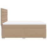 vidaXL Sommier à lattes de lit avec matelas Cappuccino 140x190 cm