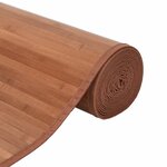 vidaXL Tapis rectangulaire marron 60x200 cm bambou