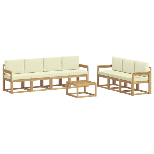 vidaXL Ensemble de canapés d'extérieur 7 pc