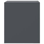 vidaXL Table de chevet anthracite 34 5x39x44 cm acier