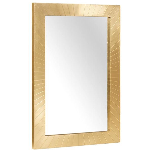 vidaXL Miroir de salle de bain avec miroir Noir et or 50 x 2 5 x 70 cm