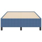 vidaXL Cadre de lit Bleu 120 x 200 cm Tissu en velours côtelé