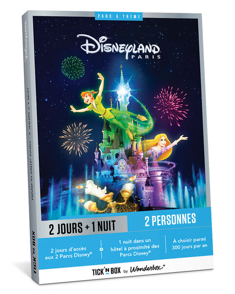 Coffret cadeau - TICKETBOX - Disneyland Paris - Séjour 2 Jours / 1 Nuit