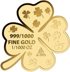 Pièce de monnaie en Or g 0.031 (1/1000 oz) Millésime  GOOD LUCK 1/1000 (PRÉCOMMANDE)