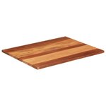 vidaXL Dessus de table bois massif d'acacia 25-27 mm 70x90 cm