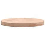 vidaXL Dessus de table Ø30x2 5 cm rond bois massif de hêtre